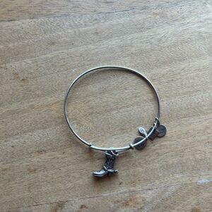 Silver Cowboy Boot Alex and Ani Bracelet